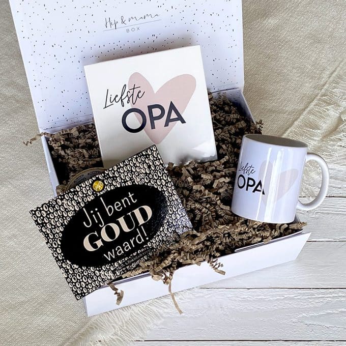 Cadeaubox opa jij bent goud waard