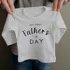 Vaderdag shirt my first fathersday
