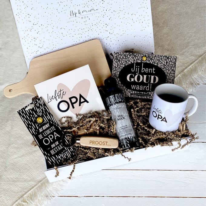 Cadeaubox | Opa is goud waard - XL