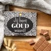 Jij bent goud waard chocoladereep
