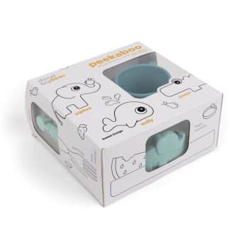 Done by Deer | Peekaboo dinner set Deer friends - Blue