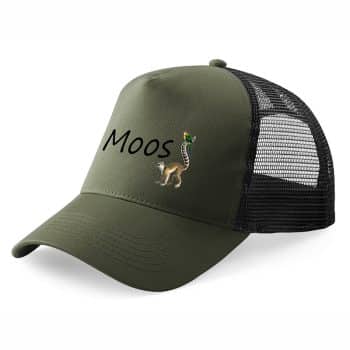 Kinderpet met naam gepersonaliseer maki groen