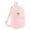 Rugtas met naam | Jungle-Giraffe roze
