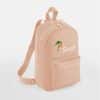 Rugtas met naam | Jungle-Giraffe peach