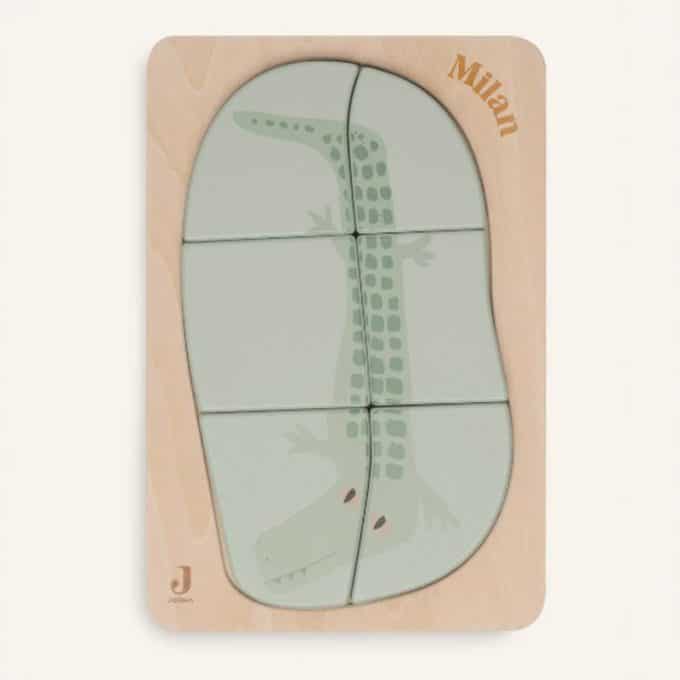Jollein | Houten puzzel - krokodil