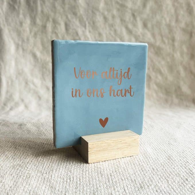 Voor altijd in ons hart - blauw