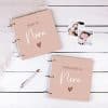 Babyboek en kraambezoek boek met naam roze