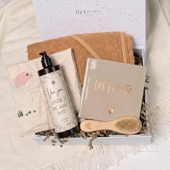 zwanger cadeaubox naturel large