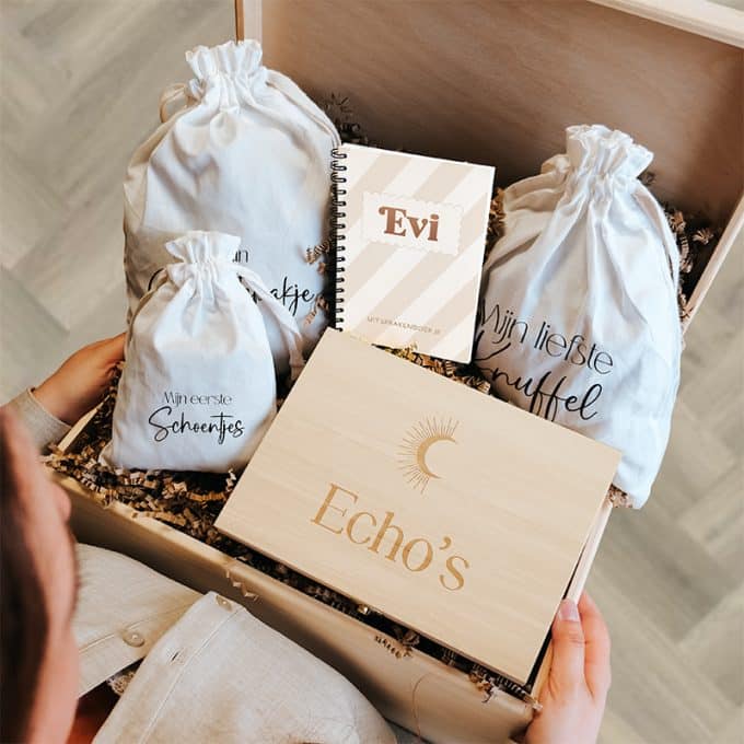 Memorybox + Grote bewaarset - Maan