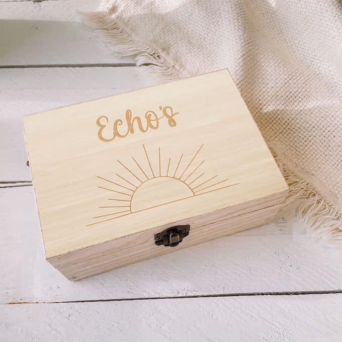 echo gegraveerd zon