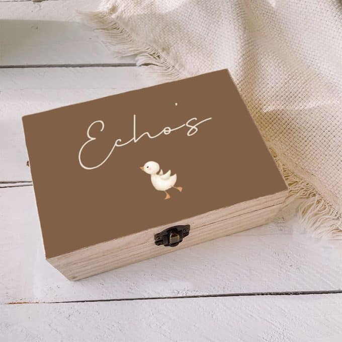 Echo bewaarkistje | Gansje - bruin
