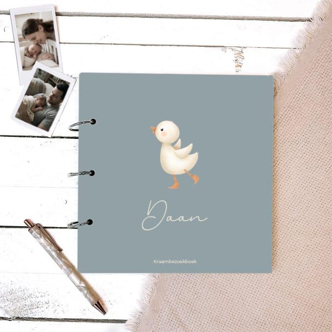 Kraambezoekboek Gansje blauw