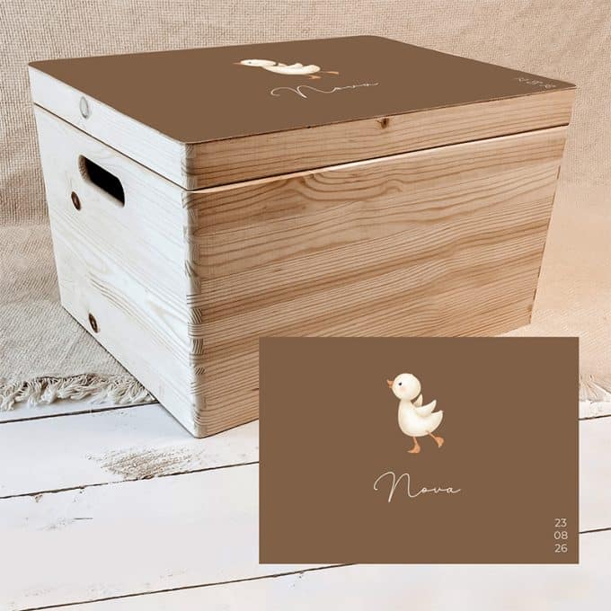Memorybox Gansje | Bruin