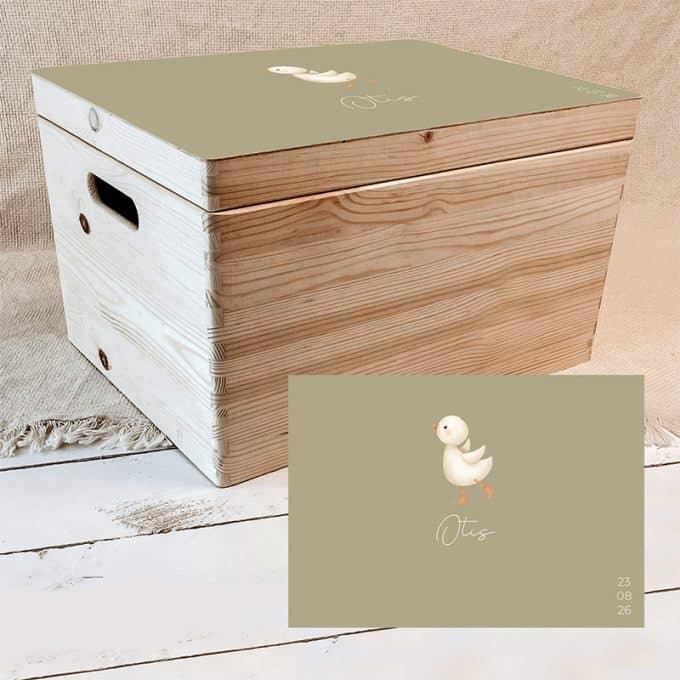 Memorybox Gansje | Groen