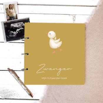 Zwangerschapsboek Gansje okergeel