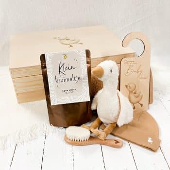 Zwangerschapsbox naturel gansje in memorybox